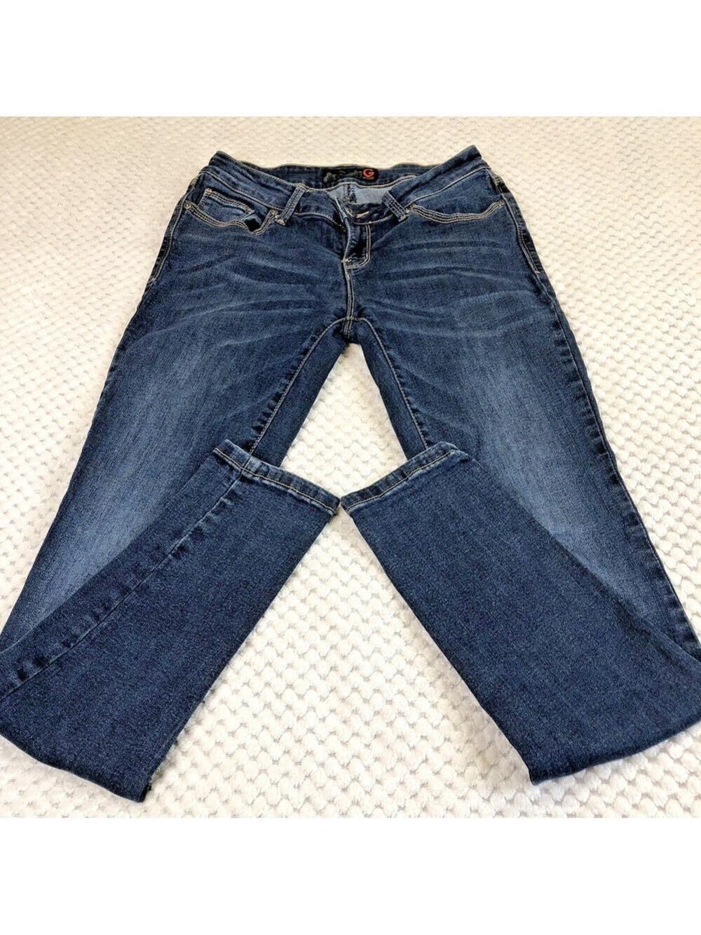 Size 27 X 30 G By Guess Women’s Denim Skinny Jeans Stretchy Dark Wash CN